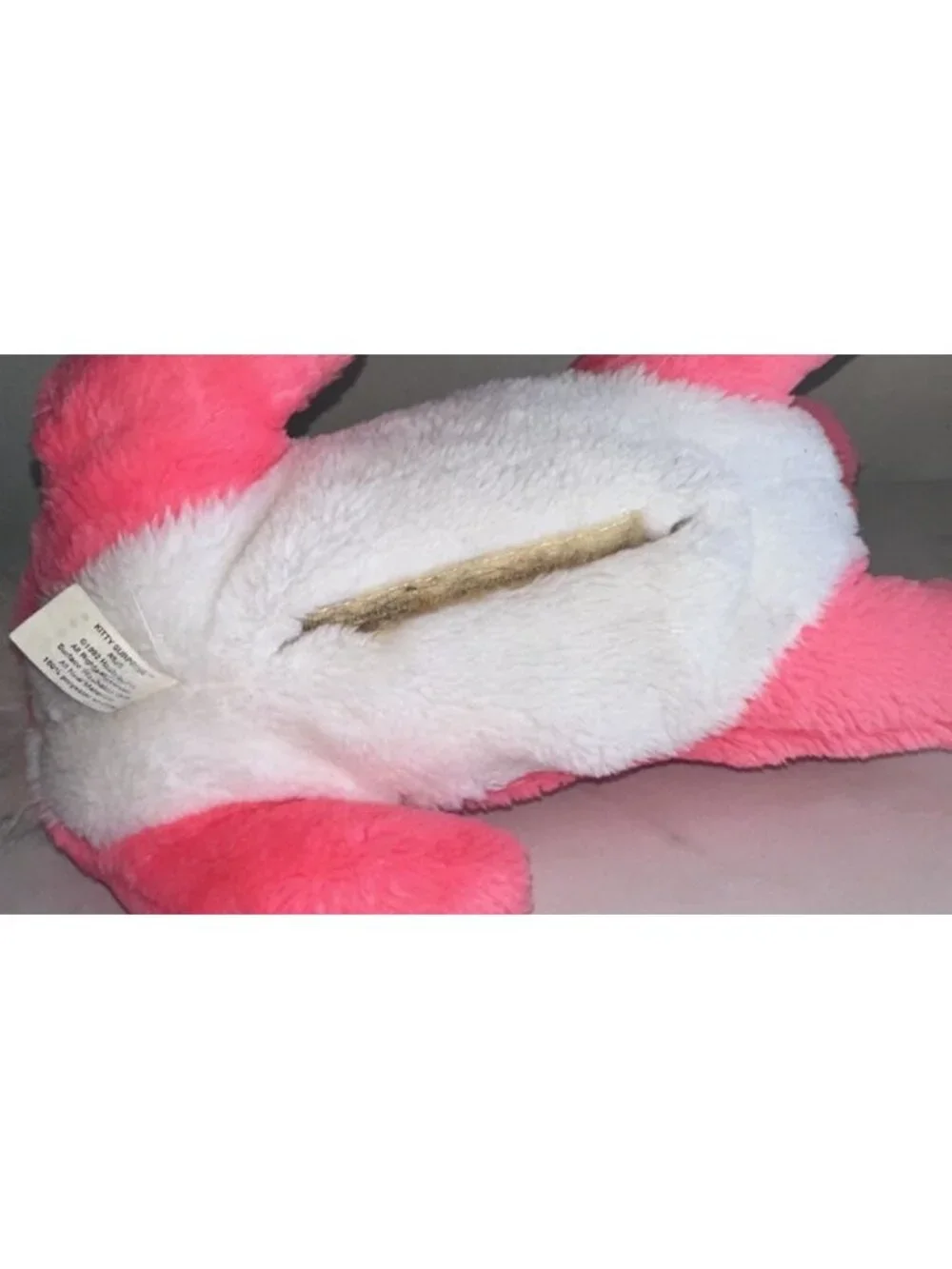 Hasbro Kitty Surprise Pink Plush Cat with 2 Kittens 1992 Vintage Rare 8825